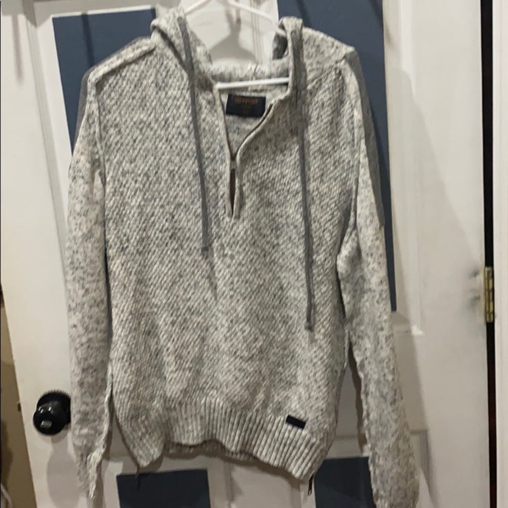 Space grey outpost sweater SZ medium